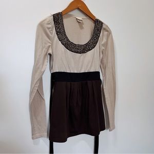 Buckle Daytrip Beaded Babydoll Top